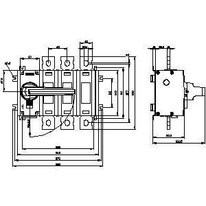 PLC 3KD4832-0QE10-0 Commutateur de déconnexion de dispositifs de base pour SENTRON 3KD jusqu'à 1600 A