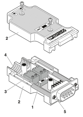 2744377 SUBCON-PLUS-PROFIB/AX Phoenix Contact Connecteur de bus D-SUB pour la transmission de données