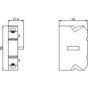 PLC 3KD9003-2 Accessoire pour 3KD0 taille 01/02 Commutateur auxiliaire 1NO 1NC sans câble