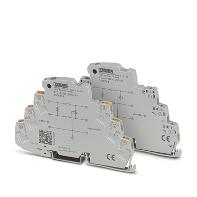 Protègeur contre les surtensions TTC-6-1X2-24DC-PT par contact Phoenix pour une tension nominale de 24 V CC
