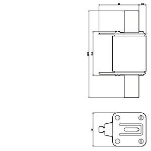 Siemens 3NA3360 LV HRC Fuse Link GL/GG avec indicateur avant Taille 3 optionnel