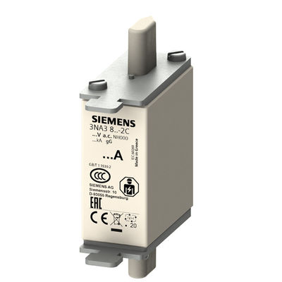 500V PLC 3NA3805-2C LV HRC Connexion de fusible avec étriers non isolés et indicateur avant Taille 000