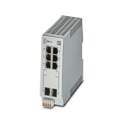 Connexion Phoenix FL SWITCH 2206-2SFX Commutateur Ethernet industriel pour la protection du réseau