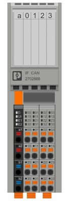 Niveau de protection IP20 Module de communication par contact Phoenix AXL F IF CAN 1H pour le secteur industriel