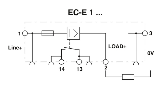 1 disjoncteur électronique à pôle EC-E1 4A pour équipement électronique à contact Phoenix