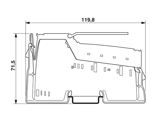 2861331 IB IL 24 PWR IN-PAC Phoenix Module d'alimentation par contact avec niveau de protection IP20