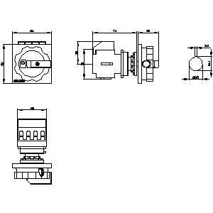 PLC 3LD2054-0TK53 Disjoncteur de déconnexion de dispositifs de base pour l'isolation électrique durable