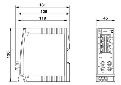 2702333 Phoenix Contact Commutateur Ethernet industriel FL commutateur 2206-2FX SM ST