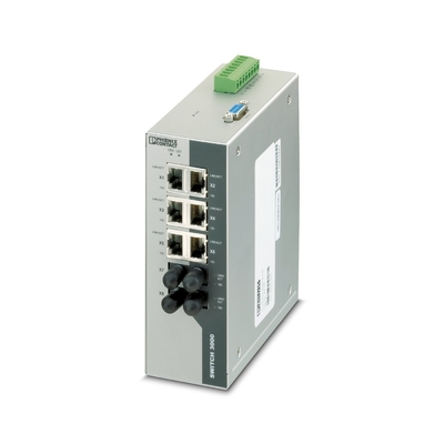 Niveau de protection IP20 Connexion avec Phoenix Commutateur Ethernet industriel FL Commutateur 3006T-2FX ST