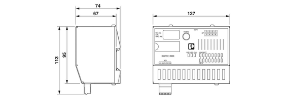 Commutateur Ethernet industriel FL SWITCH 2408 Niveau de protection IP65 et réseau EtherNet/IP