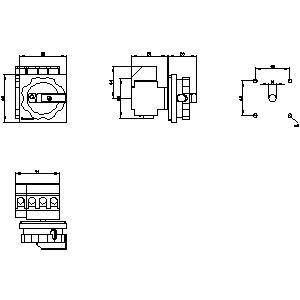 3LD2103-1TL53 Commutateur de déconnexion de dispositifs de base pour l'industrie