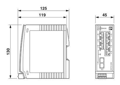 FL SWITCH 2207-FX SM Commutateur Ethernet industriel pour les marchés nationaux par Phoenix Contact