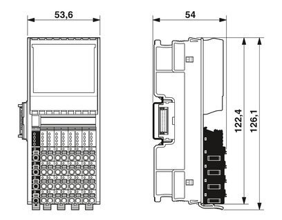 2701560 Phoenix Contact Automatisation pièces détachées Module de sécurité AXL F PSDO8/3 1F