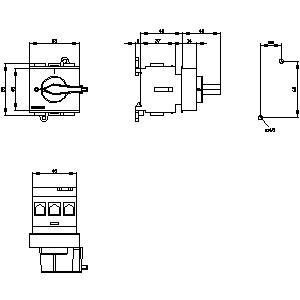PLC 3LD2130-0TK13 Dispositifs de base Déconnecteur pour une distribution d'énergie flexible