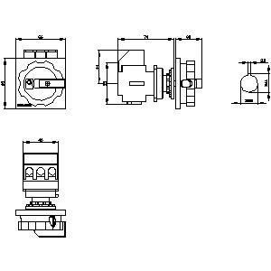 PLC 3LD2154-0TK53 Appareils de base de déconnexion de commutateur pour les systèmes d'automatisation industrielle