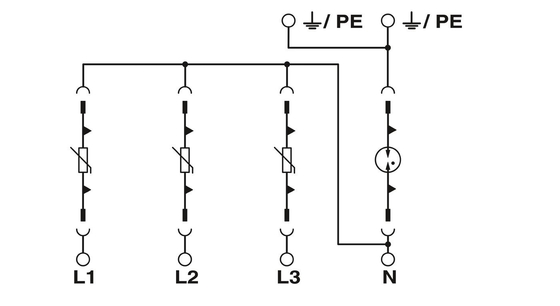 Protègeur contre les surtensions à 4 pôles AC 230V pour VAL-MS 230IT/3 1-FM Industrial par Phoenix Contact