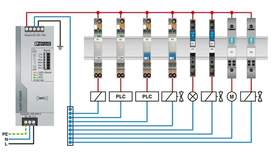 Disjoncteurs pour appareils magnétiques thermiques à courant continu de 40 V à tension nominale de 32 V par contact Phoenix