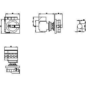 PLC 3LD2254-1TL51 Commutateur de déconnexion de dispositifs de base pour les applications industrielles