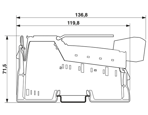Niveau de protection IP20 2878036 IB IL AO 4/8/U/BP-PAC Module numérique de contact Phoenix