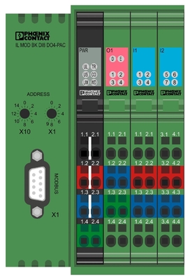 Couplée de bus de contact Phoenix IL MOD BK DI8 DO4-PAC Adaptée aux exigences du client