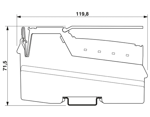 Couplée de bus de contact Phoenix IL MOD BK DI8 DO4-PAC Adaptée aux exigences du client
