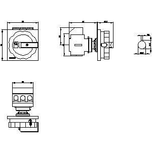 PLC 3LD2555-0TK51 Dispositifs de base Déconnecteur de commande de puissance haute tension