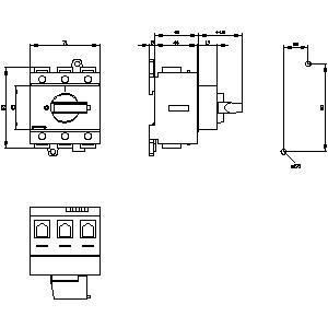 PLC 3LD2730-0TK11 Commutateur de déconnexion de dispositifs de base pour environnements industriels