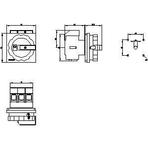3LD2804-0TK51 Commutateur de déconnexion de dispositifs de base polyvalent pour diverses applications