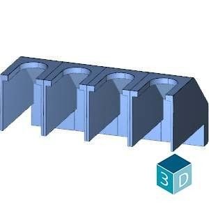 4 pôles 3LD20 PLC 3LD9201-1A Couverture de borne avec des applications polyvalentes
