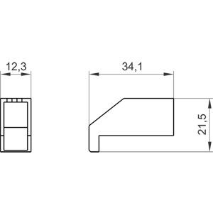 PLC 3LD9201-2A Couverture de borne Protection à un pôle durable pour bornes 3LD20