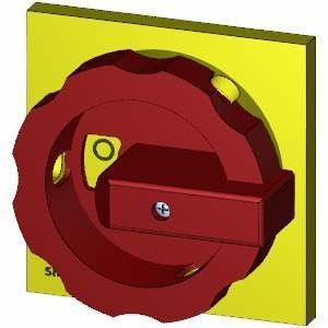 Actuateur rotatif PLC 3LD9284-3D en rouge/jaune pour un positionnement en douceur et précis