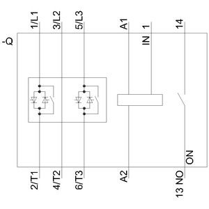 Siemens 3RW3028-1BB14 3RW30 Soft Starter Taille S0 avec dérivé et terminaux à vis