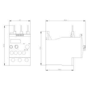 Relais de tension Siemens 3RU6126-4CB0 34...40 Taille S0 classe 10 pour la protection du moteur