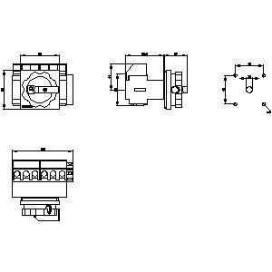Siemens 3LD2103-4VP51 Commutateur de déconnexion de dispositifs de base pour applications industrielles