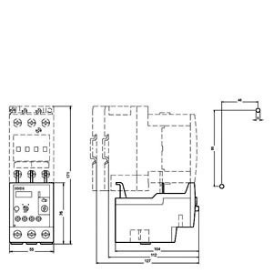 Siemens 3RU5136-4BB0 Relais de surcharge 40...50 A Taille S2 Classe 10 pour la protection du moteur