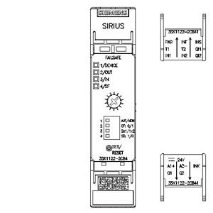 Relais de sécurité Siemens 3SK1122-2CB41 avec bornes à ressort et 4 entrées actives