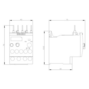 Relé de surcharge Siemens 3RU6116-0EB0 scellé 11 16 A Taille S00 Classe 10 pour la protection du moteur