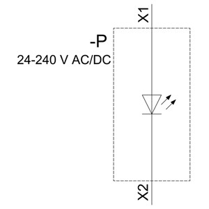 Montage avant Siemens 3SU1401-1BH40-1AA0 Module LED SIRIUS ACT avec borne à vis
