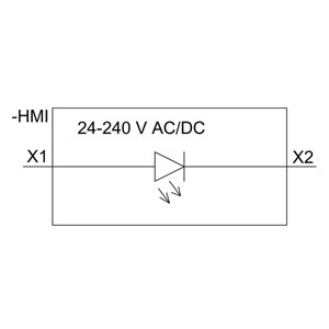 Montage avant Siemens 3SU1401-1BH40-1AA0 Module LED SIRIUS ACT avec borne à vis