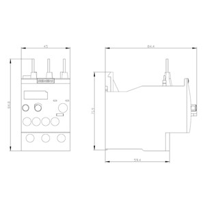 Le répéteur de surcharge de Siemens 3RU6126-4CB0 34...40 A taille S0 classe 10 pour charge de contact