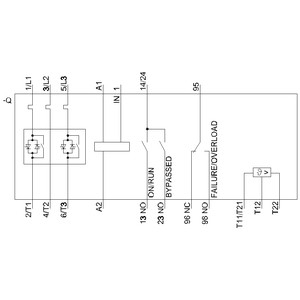 Siemens 3RW4047-1TB04 55kw 3RW40 Démarreur souple avec dérivation et protection du moteur thermistorique Taille S3