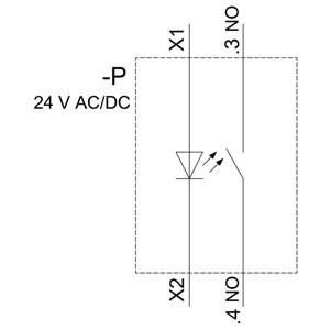 Siemens 3SU1152-0AB60-1BA0 Bouton plat lumineux métallique éclairé Bouton blanc momentané