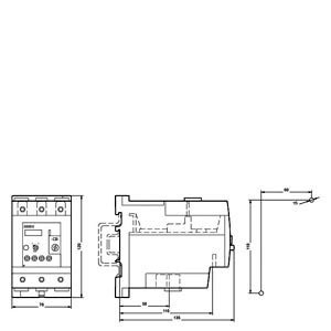 Siemens 3RU5146-4KB1 Relais de surcharge 80 100 A Taille S3 Charge de contact pour la protection du moteur