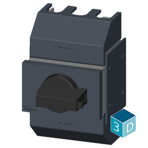 Siemens 3KD0232-2KG20-3 Commutateur de déconnexion d'arbre avec fonctionnement avant 3 pôles Ti-gris