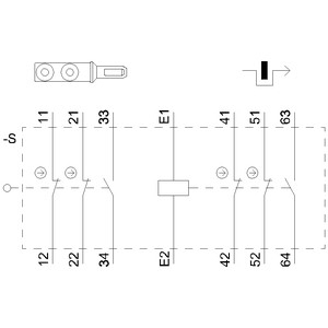 Siemens 3SE5322-0SB21 Commutateur de position en plastique avec fil M20 x 1 5 et verrouillage par solénoïde