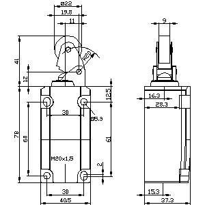 Échangeur de position hautement fonctionnel Siemens 3SE5112-0CE01 avec levier à rouleaux