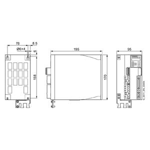 SINAMICS V90 Convertisseur LI 200 V PROFINET FSD 1,0 kW Lecteur d'onduleur de fréquence 6SL3210-5FB11-5UF0
