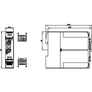 Compact 3SK2 3SK2112-1AA10 SIRIUS Relais de sécurité Unité de base à vis largeur 22,5 mm