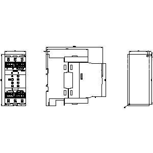 75 kw 3RW4047-1BB15 3RW40 Taille de démarrage souple S3 avec bornes de contournement et de vis