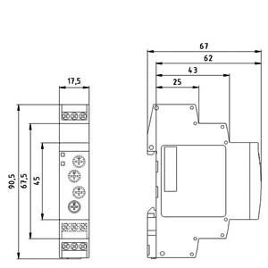 Relais de synchronisation avec fonction de décalage et de protection 7PV1512-1AP30 1 Relais de changement